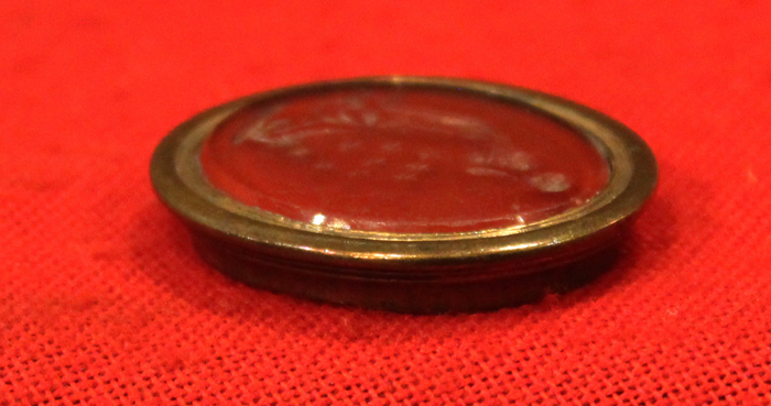 A Stunning, Large, Original, Roman Classical Carved Carnelian Intaglio Seal of the Goddess Laetitia . This Amazing Roman Intaglio Could Make A Beautiful Ring With A Bespoke Mount