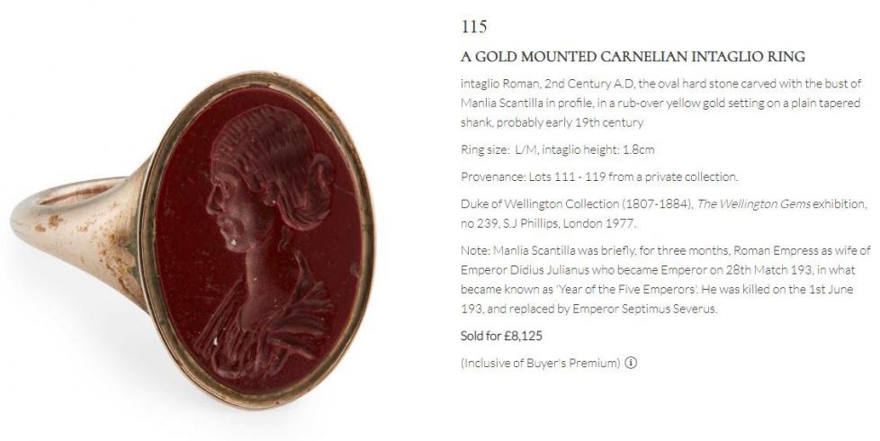 A Stunning, Large, Original, Roman Classical Carved Carnelian Intaglio Seal of the Goddess Laetitia . This Amazing Roman Intaglio Could Make A Beautiful Ring With A Bespoke Mount