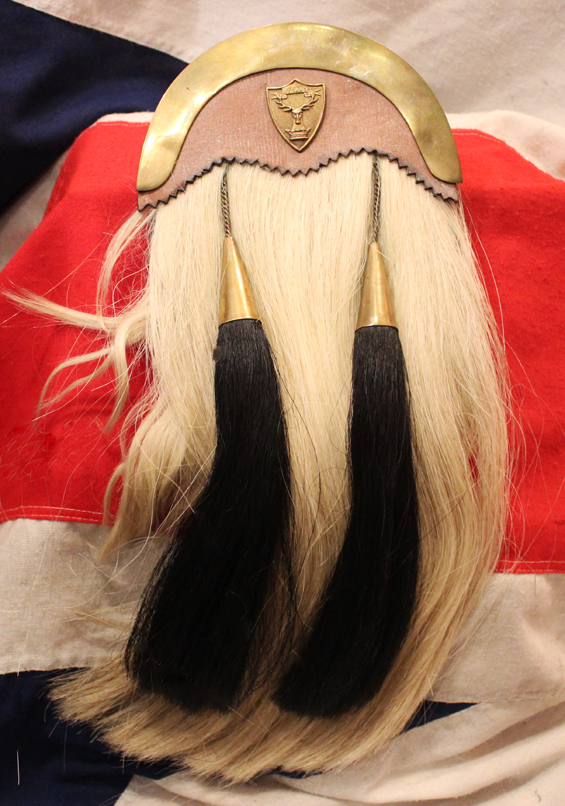 Part of a Superb WW1 Machine Gunner's Collection, British and German. A Fabulous Original WW1 Gordon Highlander Machine Gun Corps Medals, Badges, Sporran, Glengarry & Gaiters of Gordon Highlander