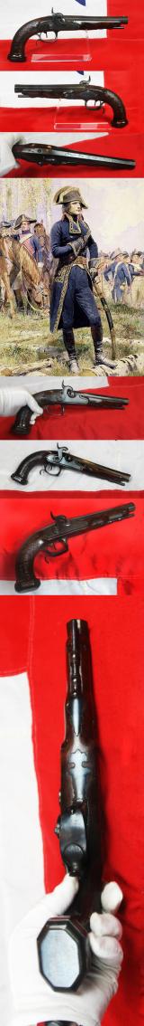 A Fabulous Circa 1808, A Year XII Silex Pistol for General Staff Officers, Octagonal Rifled Barrel in 17 mm calibre, Napoleonic Period Pistol By Napoleon’s Personal Gunsmith,The Great Jean Le Page of Paris