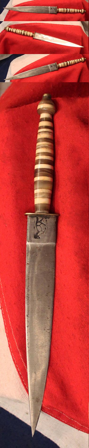 South American 19th Century Brazilian ‘Faca De Ponta’ Fighting Knife Rare Antique Brazilian Cangaceiros Faca De Ponta Lampiao Bandit Dagger Knife.