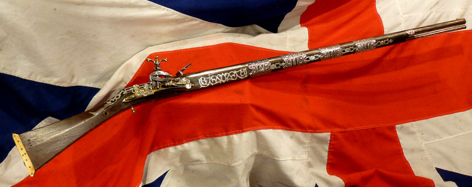 A Truly Exceptional, Original, Highest Grade Napoleonic Wars Period Antique Museum Piece, Likely Made For Ali Pasha. An All Silver Mounted Miquelet Long Gun of , Early 19th Century Of Royal Status. Monogrammed & Dated 1814 Barrel & Signed Lock