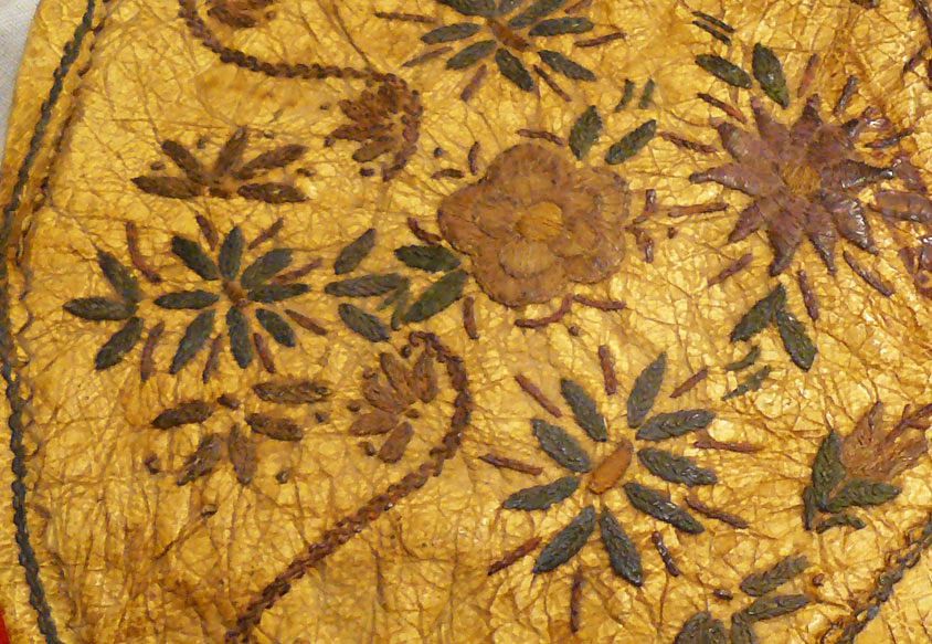 A Pair of Original & Extraordinarily Beautiful, First Nation, Antique American Wild West Frontier Riding Gauntlets. Made for Settlers and Trade Market of The American Frontiersmen, Such As Army Scouts, Pony Express Riders & Buffalo Hunters. Likely, 1840’s