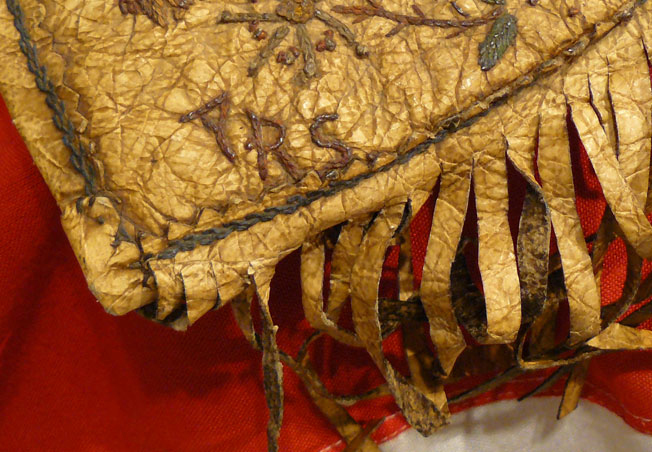 A Pair of Original & Extraordinarily Beautiful, First Nation, Antique American Wild West Frontier Riding Gauntlets. Made for Settlers and Trade Market of The American Frontiersmen, Such As Army Scouts, Pony Express Riders & Buffalo Hunters. Likely, 1840’s