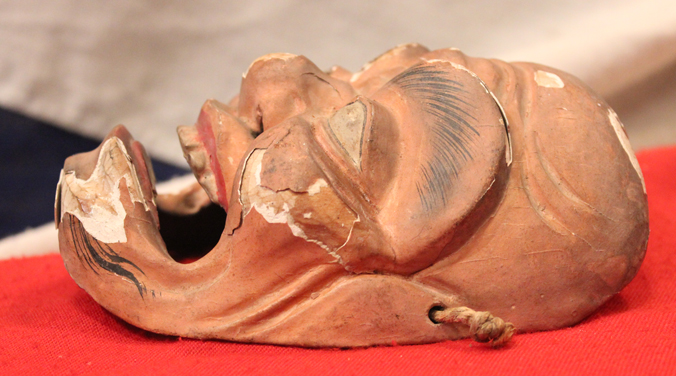 A Delightful Edo Period 1600 Japanese Noh Mask, Possibly Amazakuro Akujo