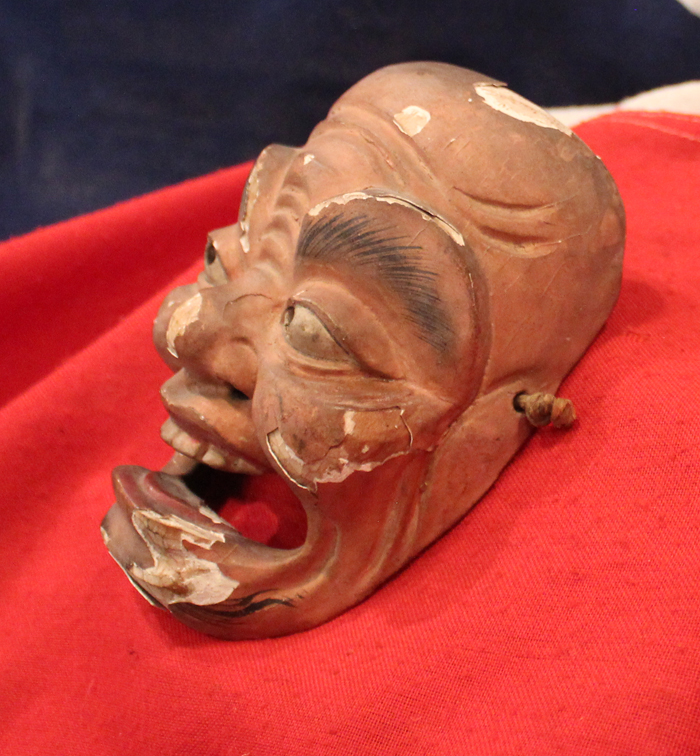 A Delightful Edo Period 1600 Japanese Noh Mask, Possibly Amazakuro Akujo