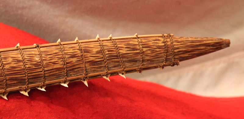 A Rare & Incredible Gilbert Islands Shark’s Tooth Kiribati Warriors Sword. In the Native Culture of The Islands It Is Called a Tebute.