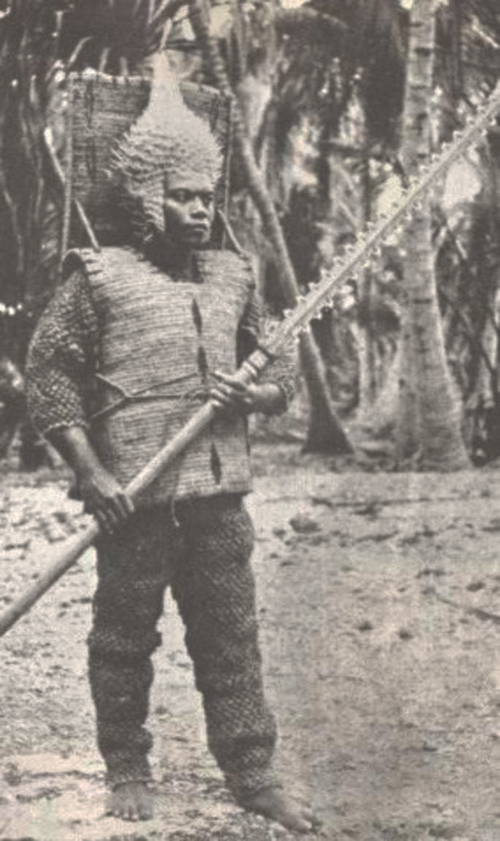A Rare & Incredible Gilbert Islands Shark’s Tooth Kiribati Warriors Sword. In the Native Culture of The Islands It Is Called a Tebute.