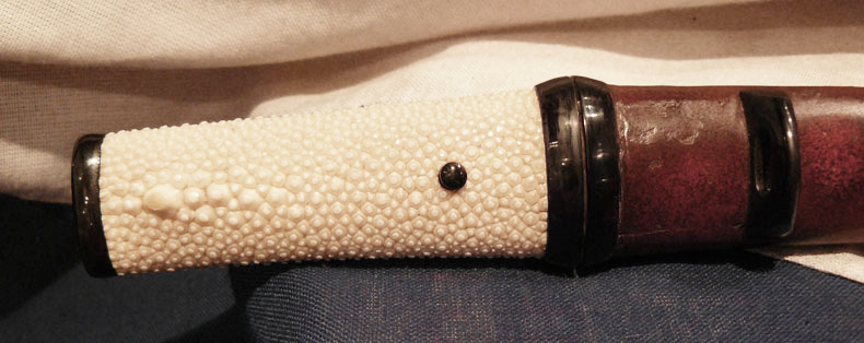 A Good Shinto Aikuchi Tanto Samurai Dagger With a Fine & Beautiful Polish Blade. Around 400 years Old. All Original Edo Period Koshirae