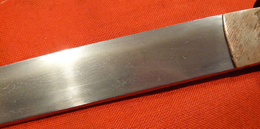A Good Shinto Aikuchi Tanto Samurai Dagger With a Fine & Beautiful Polish Blade. Around 400 years Old. All Original Edo Period Koshirae