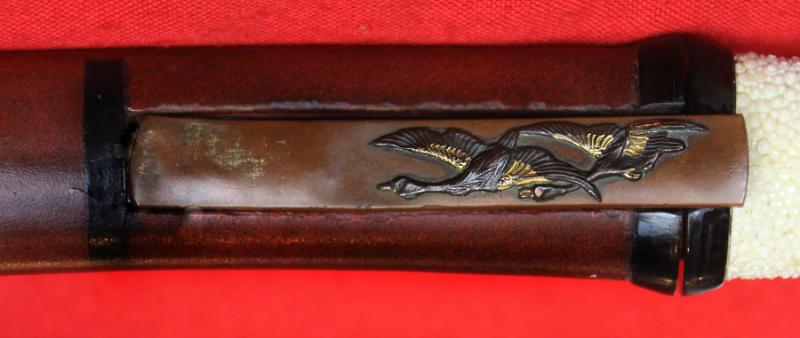 A Good Shinto Aikuchi Tanto Samurai Dagger With a Fine & Beautiful Polish Blade. Around 400 years Old. All Original Edo Period Koshirae