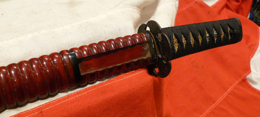 A Fine Signed Shinto O-Tanto Signed Yamoto Daijo Kanehiro.