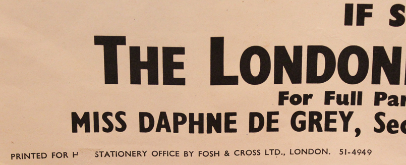 Original WW2 Volunteer Recruitment Poster. 'Lend A Hand On The Land'