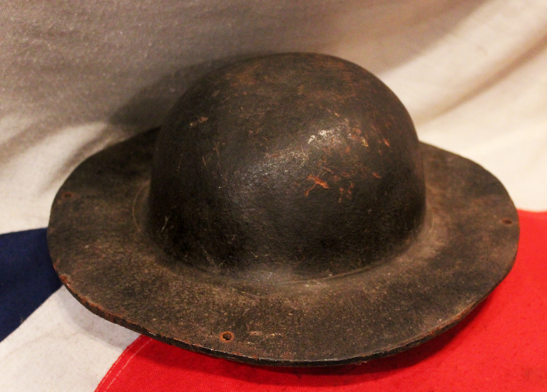 Most Interesting & Incredibly Rare 19th Century Cornish Tin Miner’s Leather 'Tull' Helmet