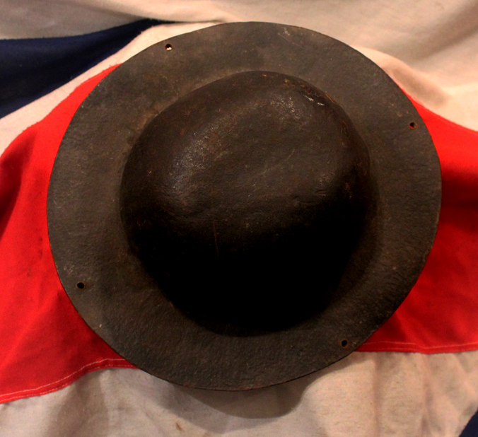 Most Interesting & Incredibly Rare 19th Century Cornish Tin Miner’s Leather 'Tull' Helmet