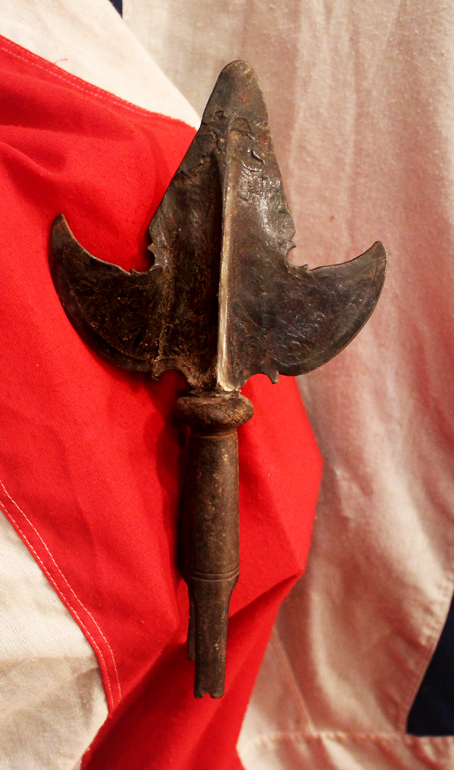 A Battle Worn Original Early 17th Century Italian Partizan Polearm Head