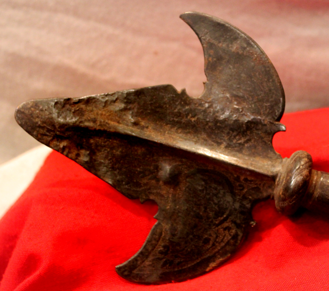 A Battle Worn Original Early 17th Century Italian Partizan Polearm Head