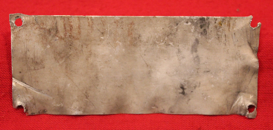 A Most Rare Piece of Japanese, WW2 Aeronautica. A Torpedo Bomber Cockpit Warning Plate. From A Crashed Wreck Of A Mitsubishi G4M Bomber