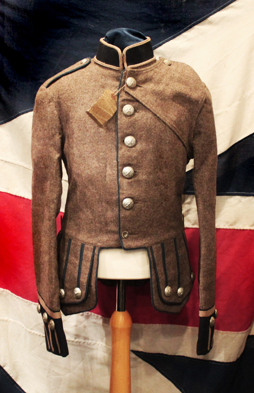 A Superb & Rare Original Victorian London-Scottish Rifle Volunteer Regiment Doublet. Superbly Tailored By Hobson and Sons of London in Hodden Grey