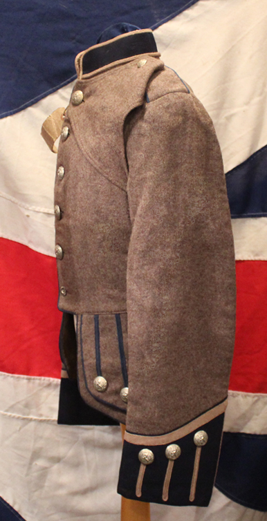 A Superb & Rare Original Victorian London-Scottish Rifle Volunteer Regiment Doublet. Superbly Tailored By Hobson and Sons of London in Hodden Grey