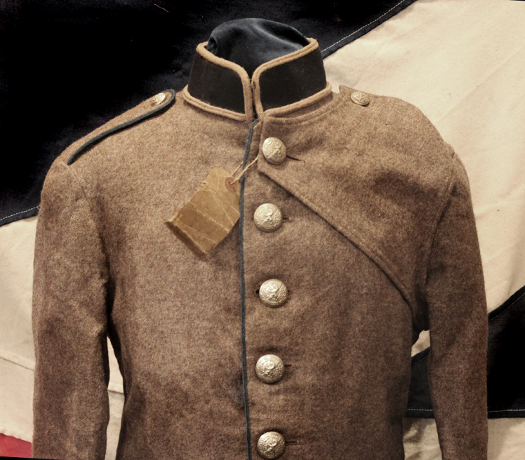 A Superb & Rare Original Victorian London-Scottish Rifle Volunteer Regiment Doublet. Superbly Tailored By Hobson and Sons of London in Hodden Grey