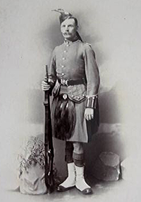 A Superb & Rare Original Victorian London-Scottish Rifle Volunteer Regiment Doublet. Superbly Tailored By Hobson and Sons of London in Hodden Grey