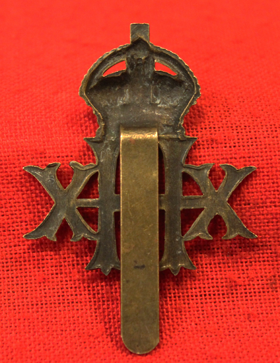 Edward VIIth 20th Hussars Cap Badge, Used in WW1
