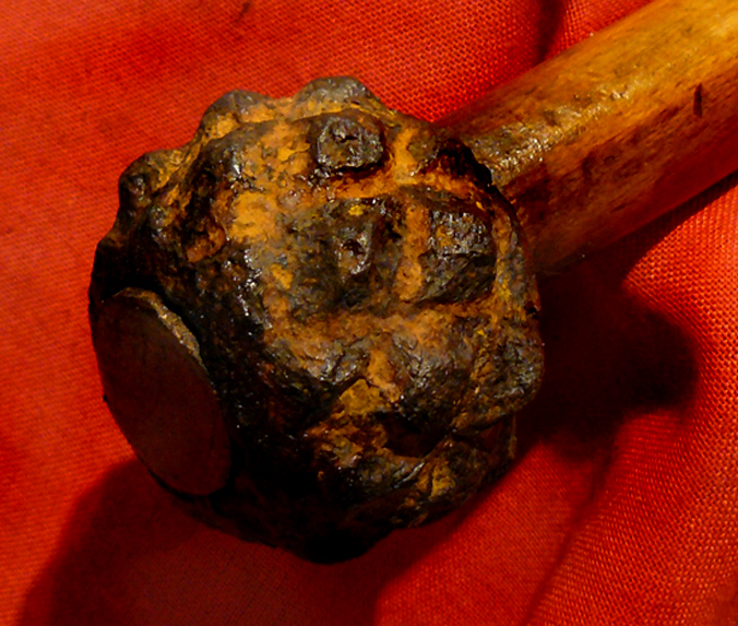 A Most Fearsome & impressive Original Medieval Crusaders Battle Mace, 700 to 800 Years Old