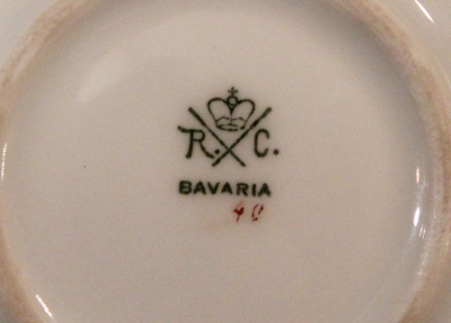 A Very Good German 1900's & WW1 Porcelain Zeppelin Plate Warmer