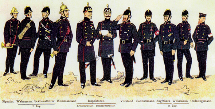 Imperial German Peaked Cap for Fire Protection Officer of Lubeck