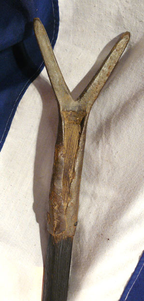 Very Rare Company Of Watermen, River Thames, Tudor' Barge Fork Circa 1530 Ideal For A Tudor House or Museum Type Display. From The Era of Thomas Cromwell A Frequent User Of Thames Barges