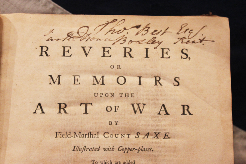 Rare 1st Edition 'Reveries or Memoirs Upon The Art of War', Printed in 1757