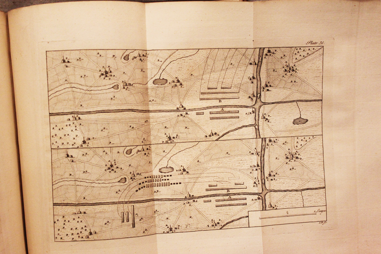 Rare 1st Edition 'Reveries or Memoirs Upon The Art of War', Printed in 1757