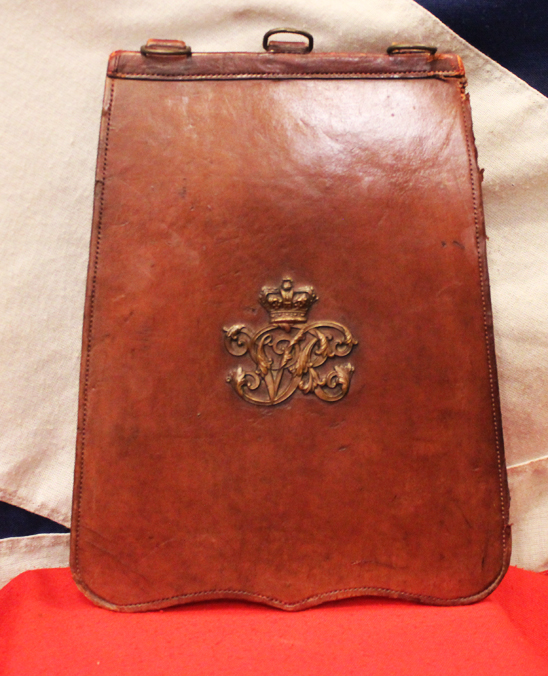 A Very Good & Most Rare ‘Colonel-of-Staff’ Hussars Regiments 19th Century British Army Colonel’s Undress Sabretache, in Russia Leather, With Royal Cypher