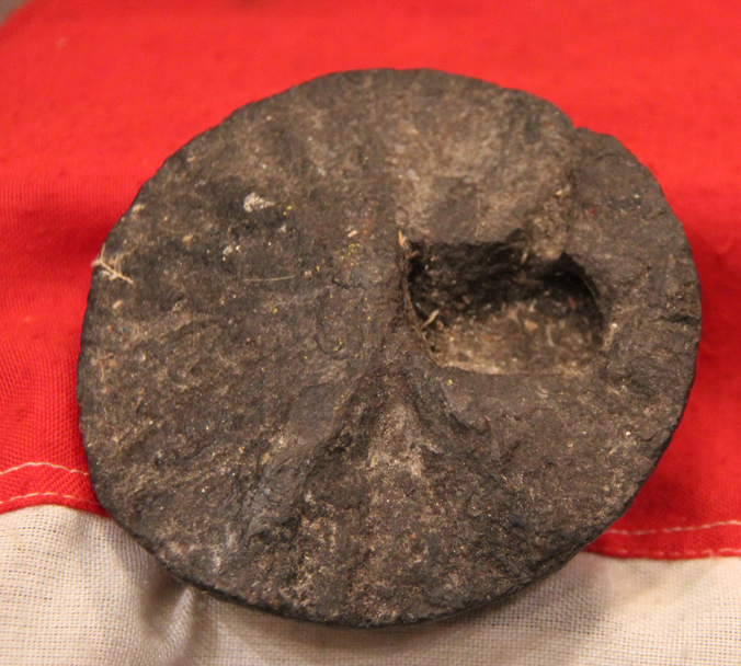 A Napoleonic Wars Exploded Solid Shot 12 Pounder Cannon Ball