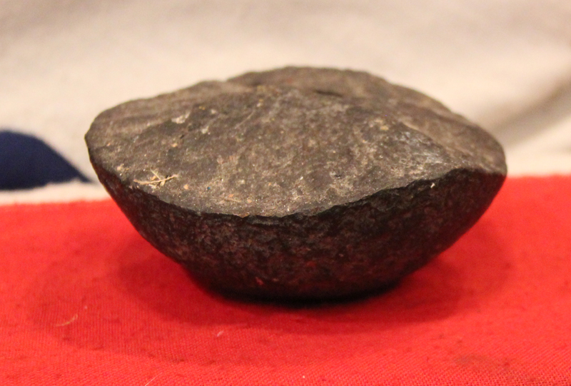 A Napoleonic Wars Exploded Solid Shot 12 Pounder Cannon Ball