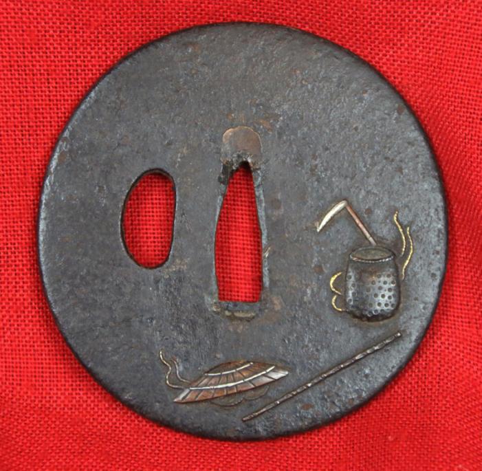 A Most Unusual Antique, Ceremonial, Edo Period Samurai's Weapon Representation of a Ninja's Kama, the Hook or Sickle