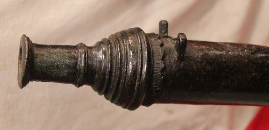 A Superb 17th -18th Century Dutch East India Company Bronze Naval ‘Swivel’ Cannon on Carriage. A Cannon Of Stunning Quality And Exemplary Condition