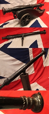 A Superb 17th -18th Century Dutch East India Company Bronze Naval ‘Swivel’ Cannon on Carriage. A Cannon Of Stunning Quality And Exemplary Condition