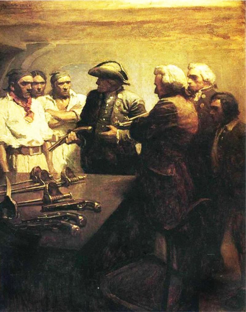 A Most Fine and Beautiful 18th Century French Flintlock Circa 1740. A Superb Flintlock Much Favoured By Pirate, Privateer, Buccaneer & Corsair Captain's, From The Mid 18th Century to The Napoleonic Wars Era. Finest 'Tiger Stripe' Maple Stock