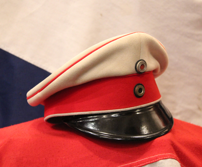 A Most Rare Imperial German Elite ‘Gardes du Corps’ Officer’s Cap, In White and Scarlet, The Very Same General Officer’s Cap of The Regiment As Worn By Kaiser Wilhelm IInd & Crown Prince Wilhelm of Hohenzollern