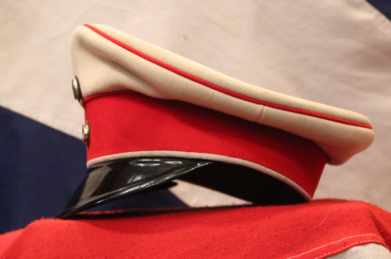 A Most Rare Imperial German Elite ‘Gardes du Corps’ Officer’s Cap, In White and Scarlet, The Very Same General Officer’s Cap of The Regiment As Worn By Kaiser Wilhelm IInd & Crown Prince Wilhelm of Hohenzollern