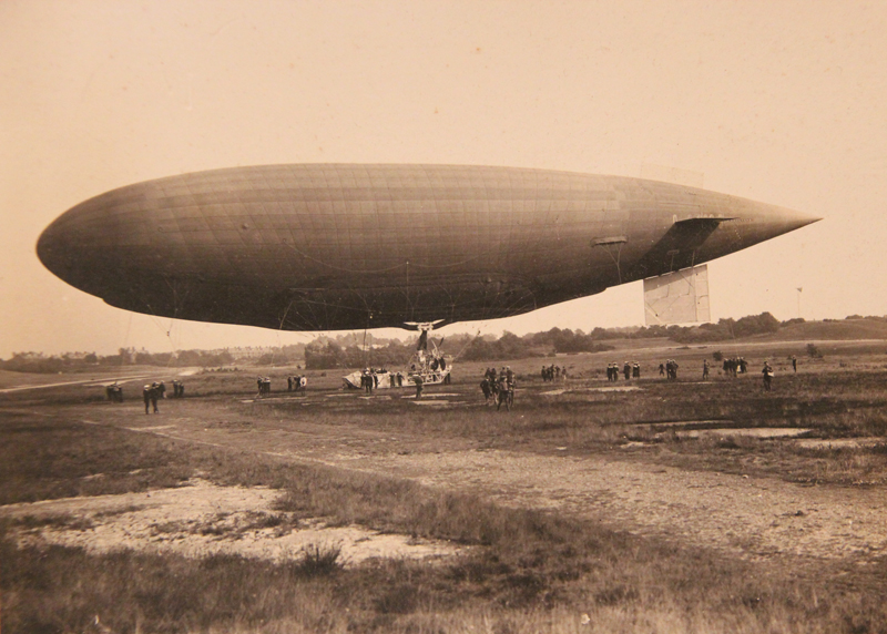 Original Mounted Photograph of HM Airship Parseval PL18 In 1913