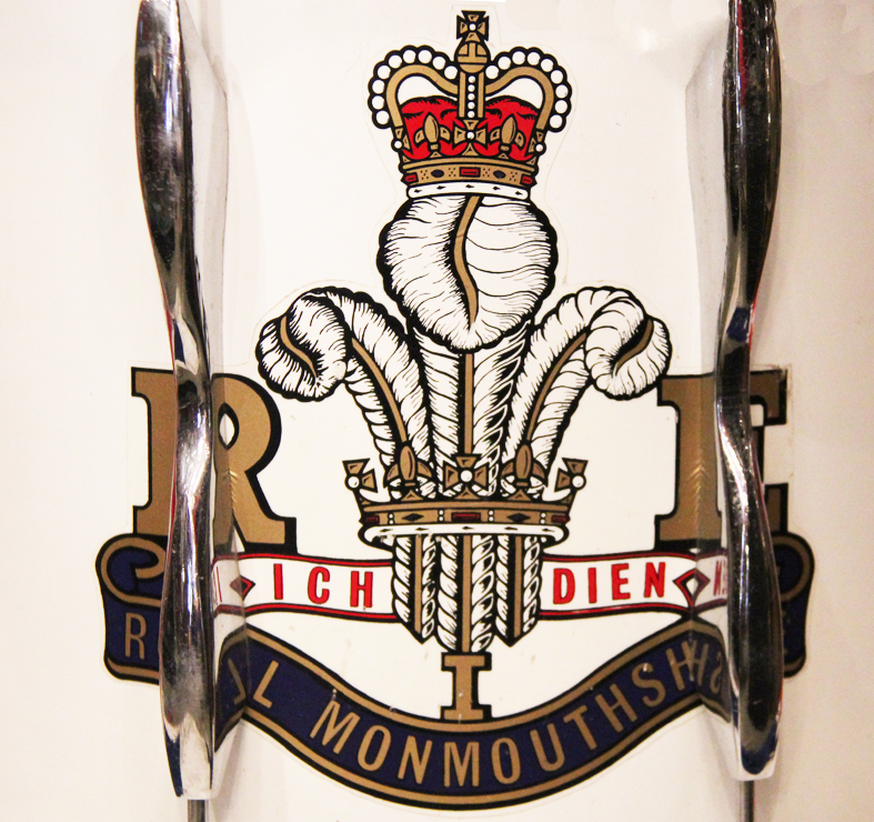 ERII Drum of the Royal Monmouthsire Royal Engineers Regiment.