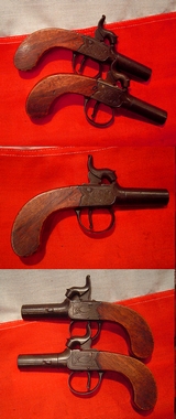 A Pair Of Durs Egg Boxlock Pocket Percussion Pistols Circa 1835