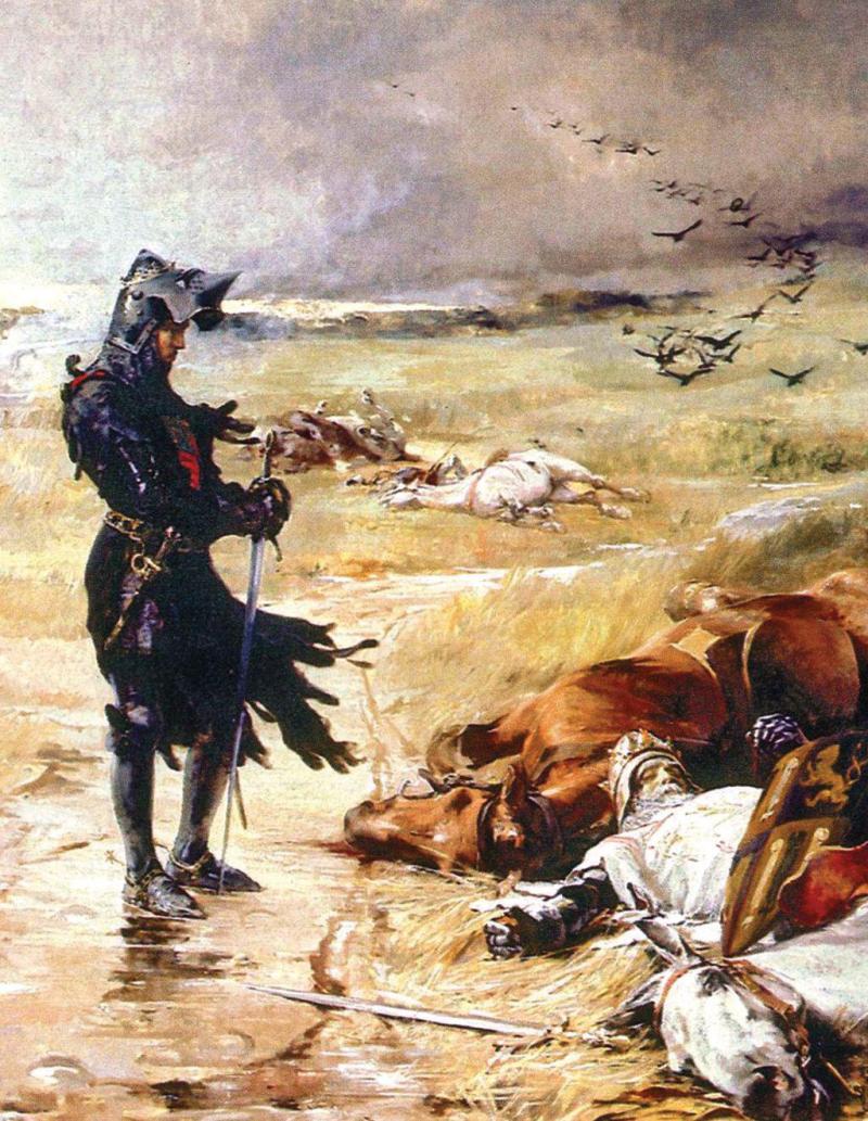 A 13th Century Iron Head, Crusader Knight's Battle Mace, 800 Years Old, Mounted Upon A Later Museum's Display Haft