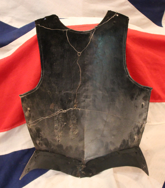 A Superb Antique Historismus Armour Breastplate Stunningly Etched With Heraldic Beasts, The Form of Armour Worn by Conquistadors Officers and Commanders.