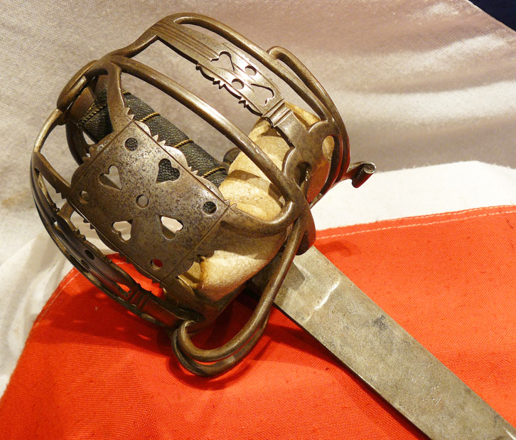 A Spectacular & Beautiful 'Harvey' British Dragoon Basket Hilted Sword, Culloden Period, With Large King George's Crown & Cypher Engraved Blade Museum Grade Example
