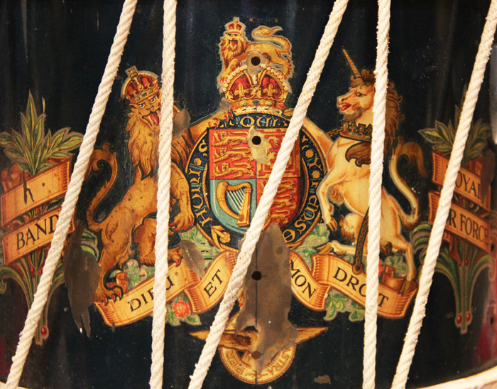 A Super Royal Air Force Band Side Drum King George VIth