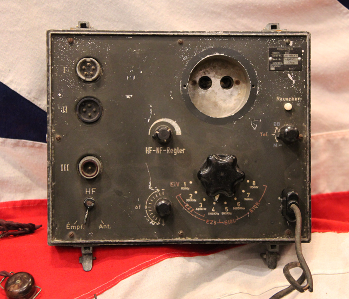 A Super WW2 Luftwaffe Bomber Radio, Morse Tapper and Earphones. Deutche Telefonwerk und Kabelindustrie ag Berlin Likely From A Heinkel He 111